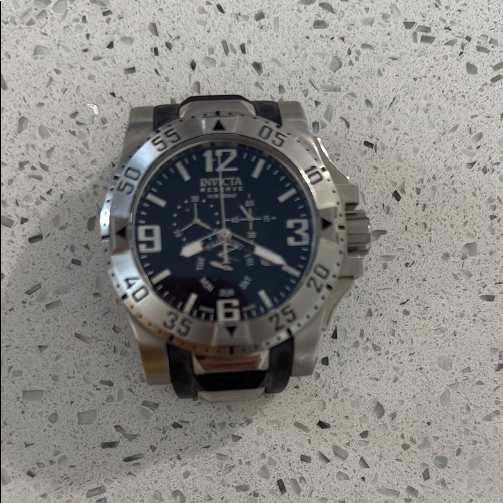 Invicta Black and Silver Men's Watch